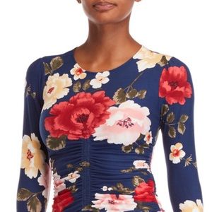 Derek Heart Scoop Neck Body Con floral mini dress